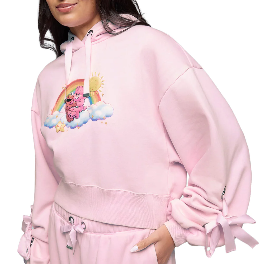 CARE BEARS X SESAME STREET Relaxed Pullover Fleece Hoodie - Image 4