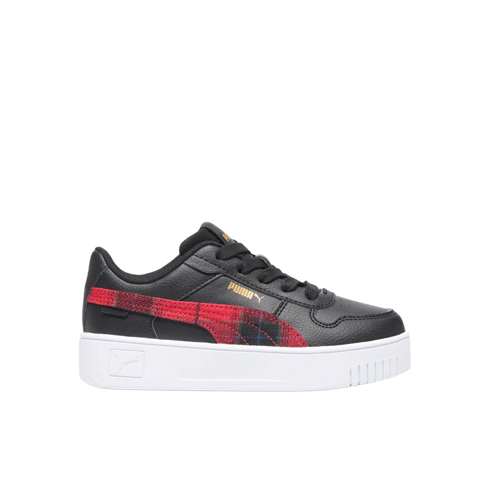 Carina Street Punk Plaid Lace Up Sneakers (Little Kid)