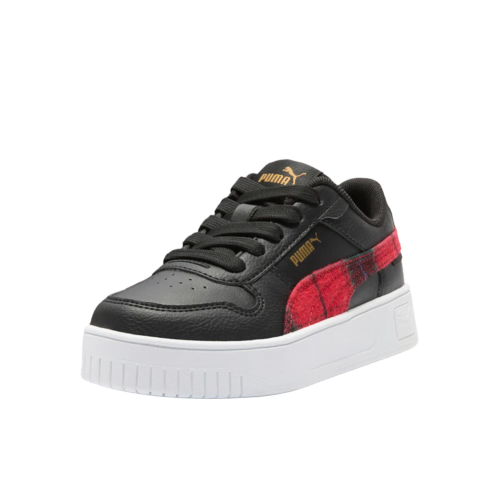 Carina Street Punk Plaid Lace Up Sneakers (Little Kid) - Image 2