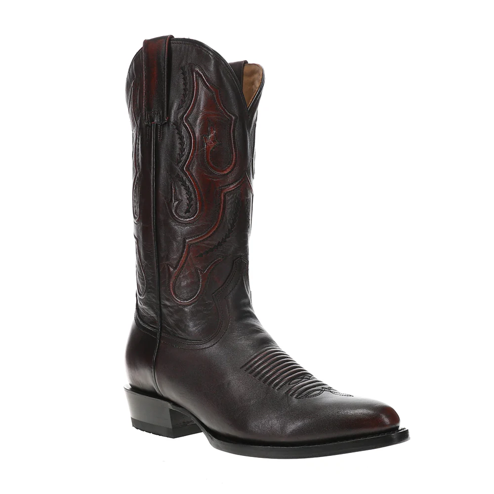 Carlisle Embroidered Round Toe Cowboy Boots - Image 2