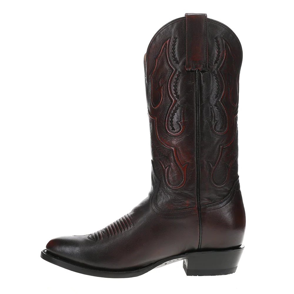 Carlisle Embroidered Round Toe Cowboy Boots - Image 3