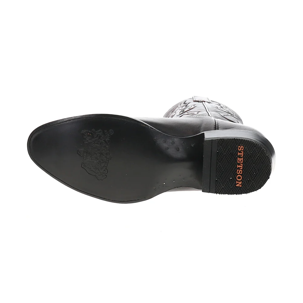 Carlisle Embroidered Round Toe Cowboy Boots - Image 5