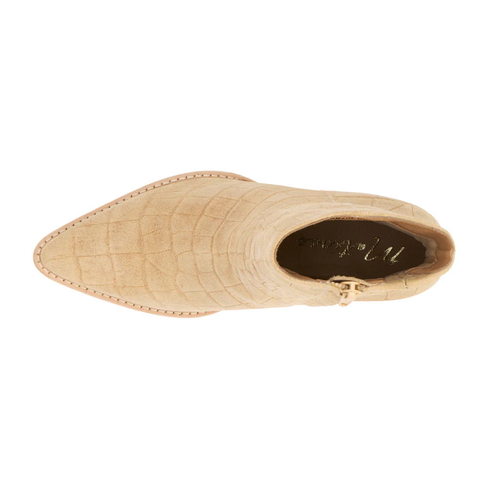 Caty Croc Pointed Toe Cowboy Booties - Image 4