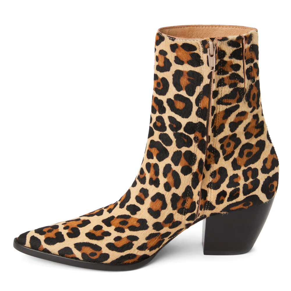 Caty Pointed Toe Zippered Booties - Image 3