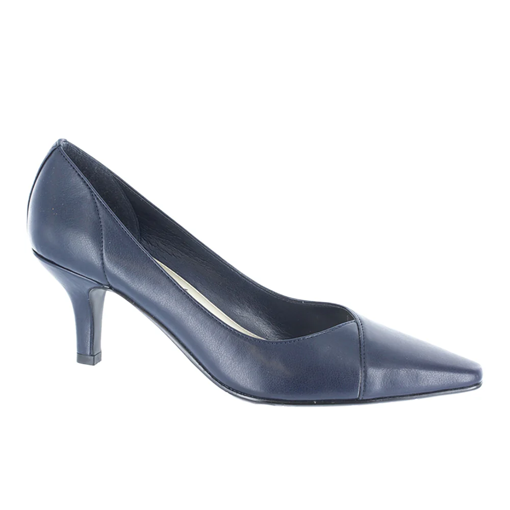 Chiffon Pointed Toe Kitten Heel Pumps