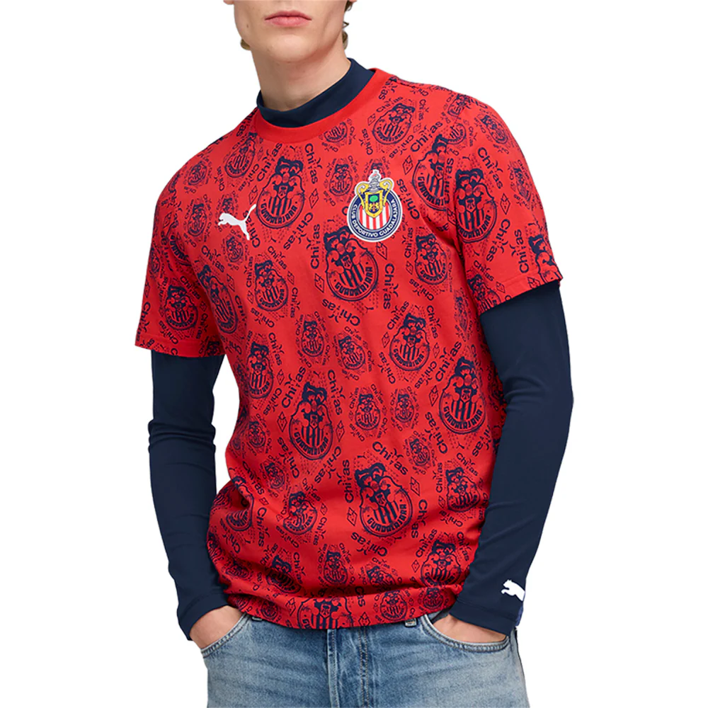 Chivas ftblCULTURE Graphic Crew Neck Short Sleeve Athletic T-Shirt - Image 3
