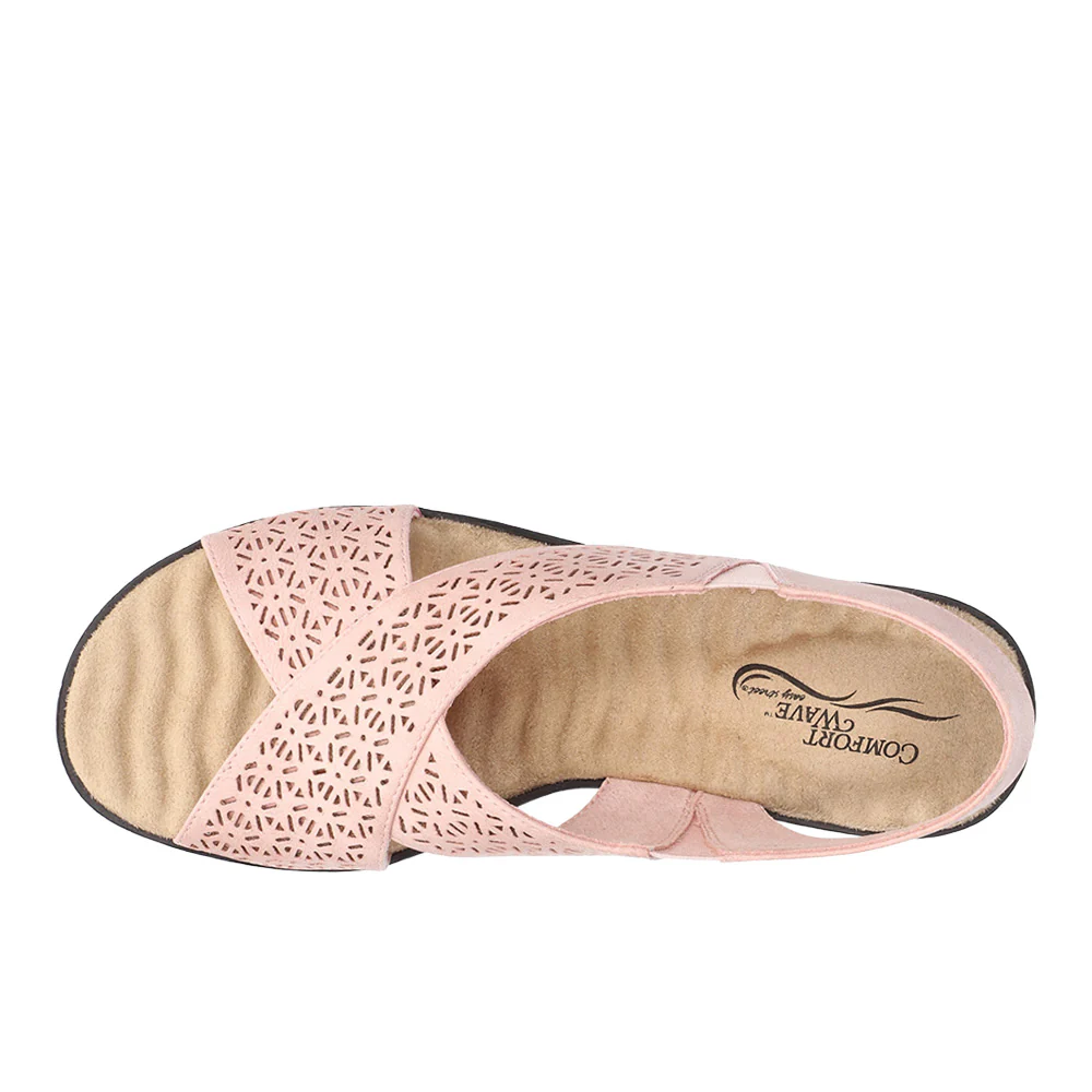 Claudia Cut Out Sling Back Sandals - Image 4