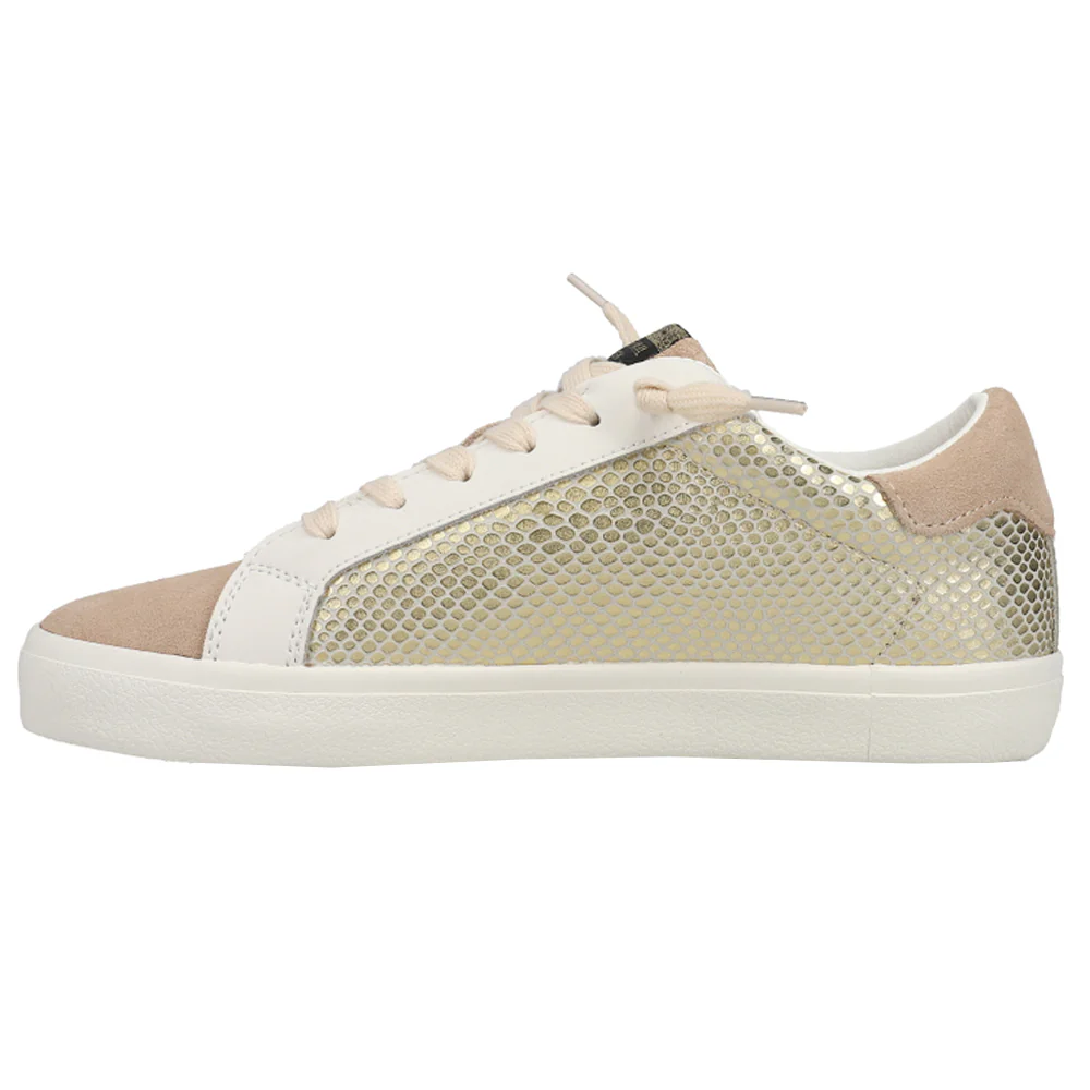 Constance Metallic Lace Up Sneakers - Image 3
