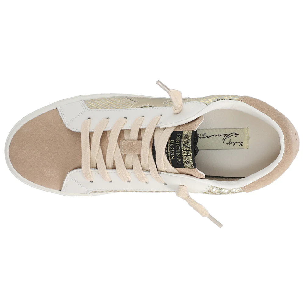 Constance Metallic Lace Up Sneakers - Image 4