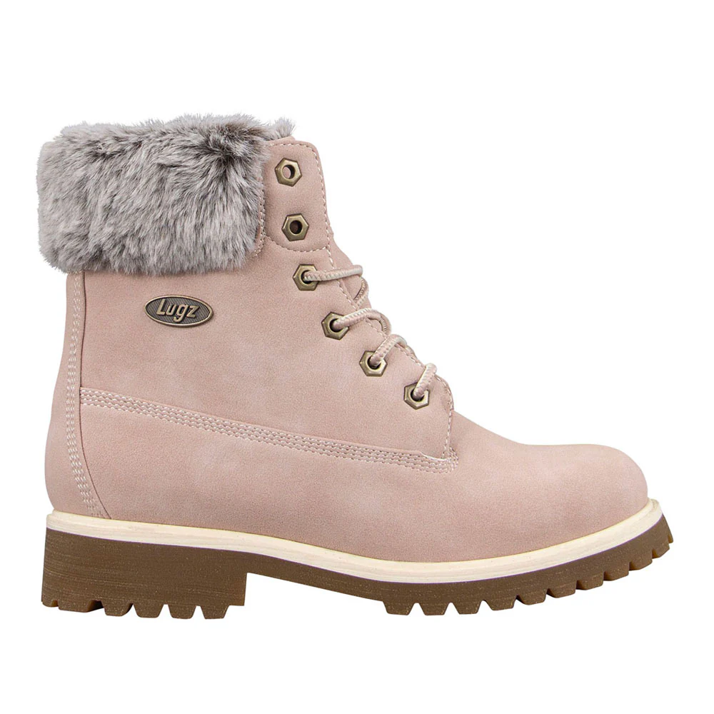Convoy Faux Fur Round Toe Lace Up Boots
