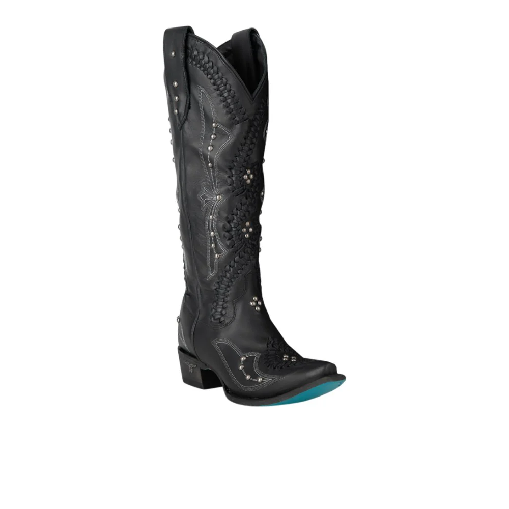 Cossette Embroidered Studded Snip Toe Boot - Image 2