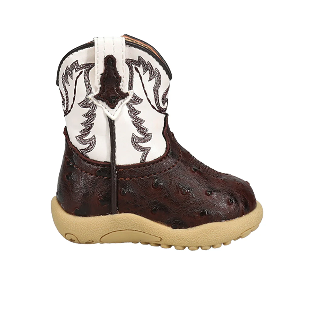 Cowbaby Bumps Round Toe Cowboy Boots (Infant)