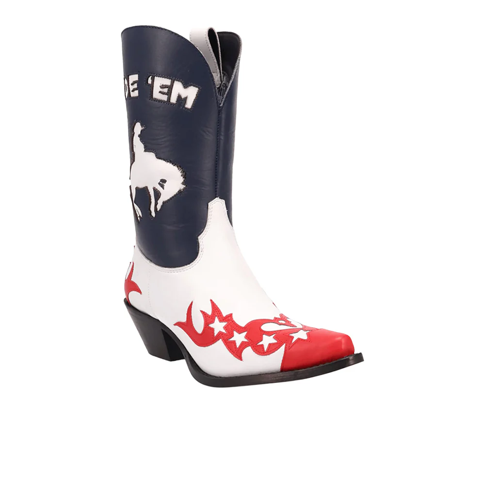 Cowgirl Graphic Snip Toe Pull On Boots - Image 2