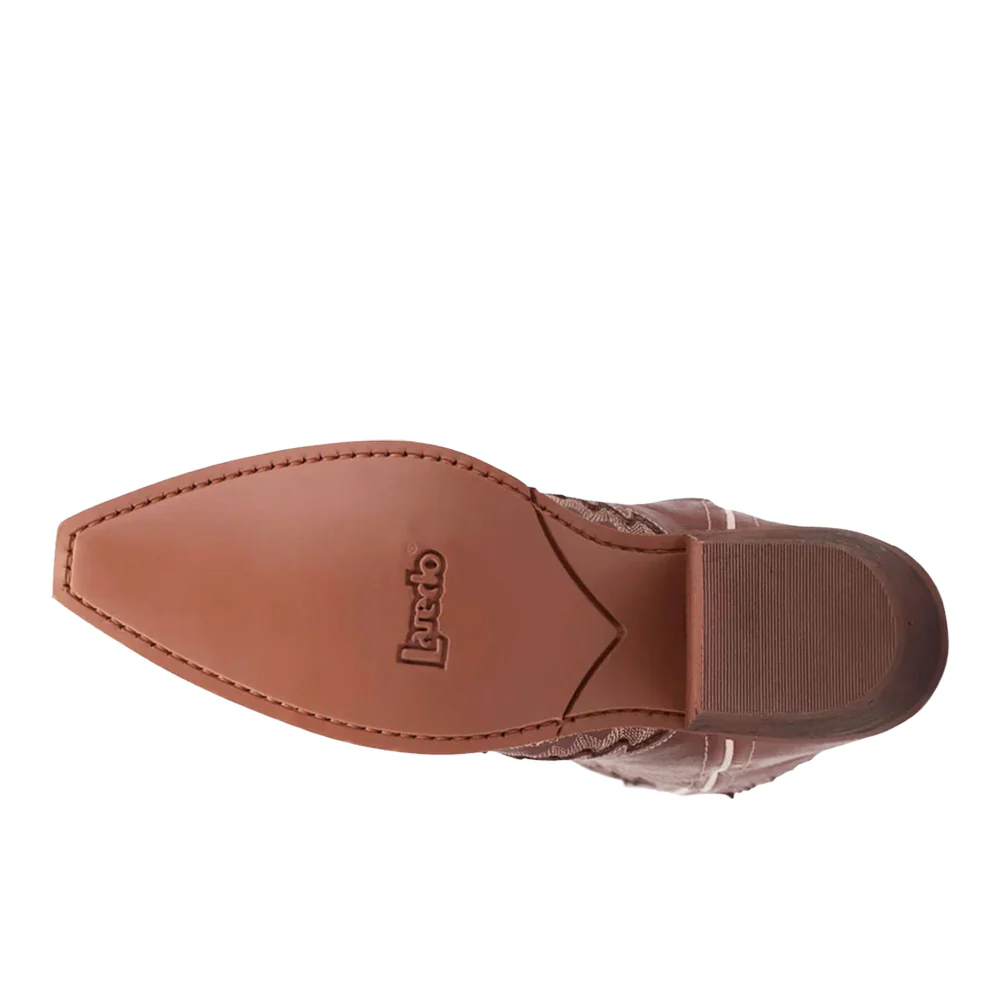 Coyote Creek Studded Overlay Snip Toe Pull On Cowboy Boots - Image 5