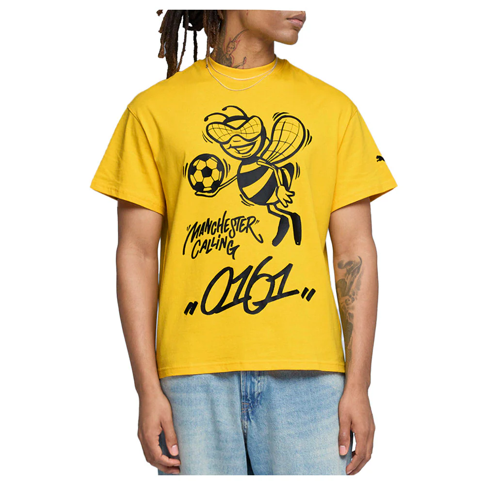CWC Hoops X Man City Graphic Crew Neck Short Sleeve T-Shirt - Image 3