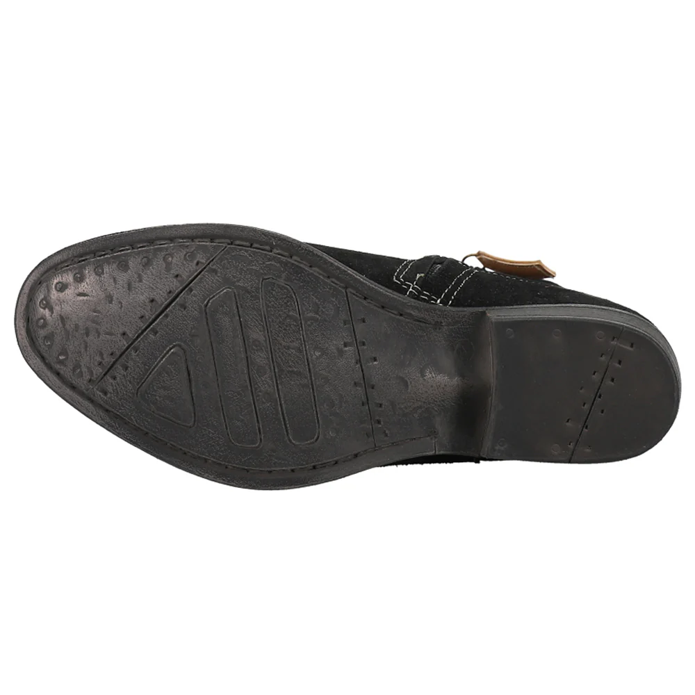Daisy Mae Embroidery Round Toe Zippered Cowboy Booties - Image 5
