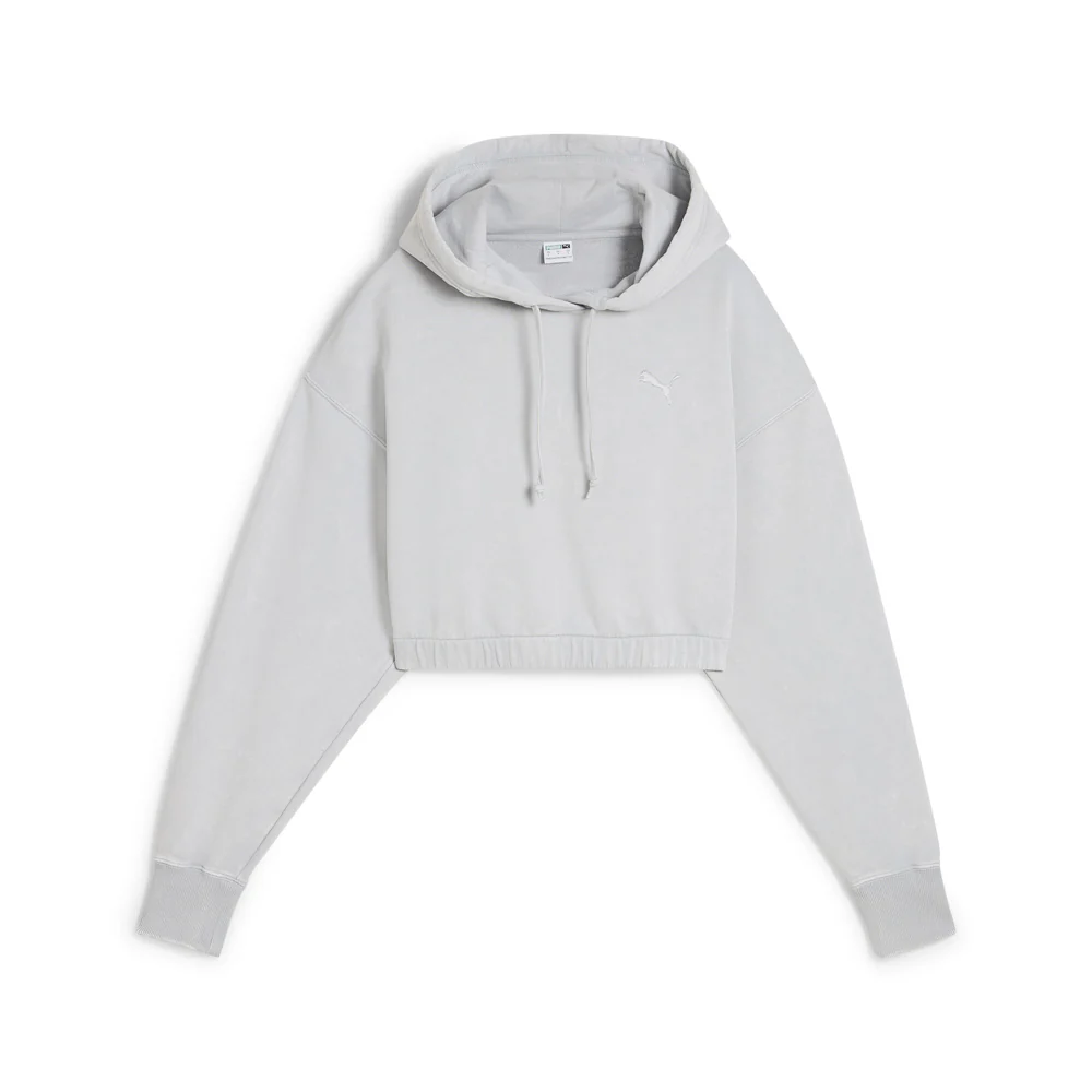 Dare To Midnight Motion Washed Cropped Pullover Hoodie
