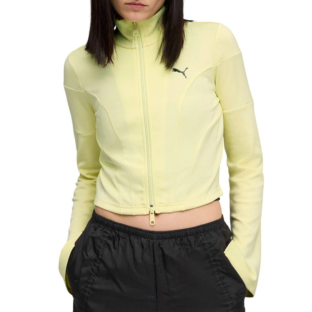 Dare To Slim Cropped Full Zip Track Jacket - Image 3