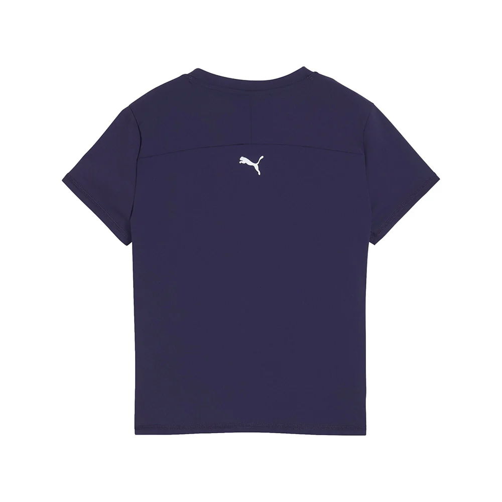 Dare To Slim Warp Knit Graphic Crew Neck Half Zip T-Shirt - Image 2