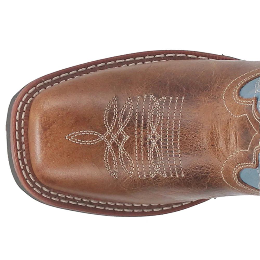 Darla Square Toe Embroidered Cowboy Boots - Image 4