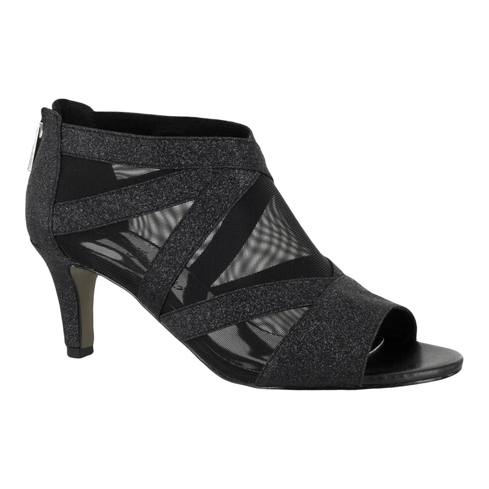 Dazzle Glitter Evening Peep Toe Pumps - Image 2