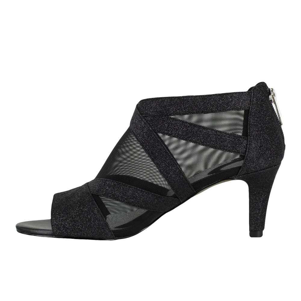 Dazzle Glitter Evening Peep Toe Pumps - Image 4