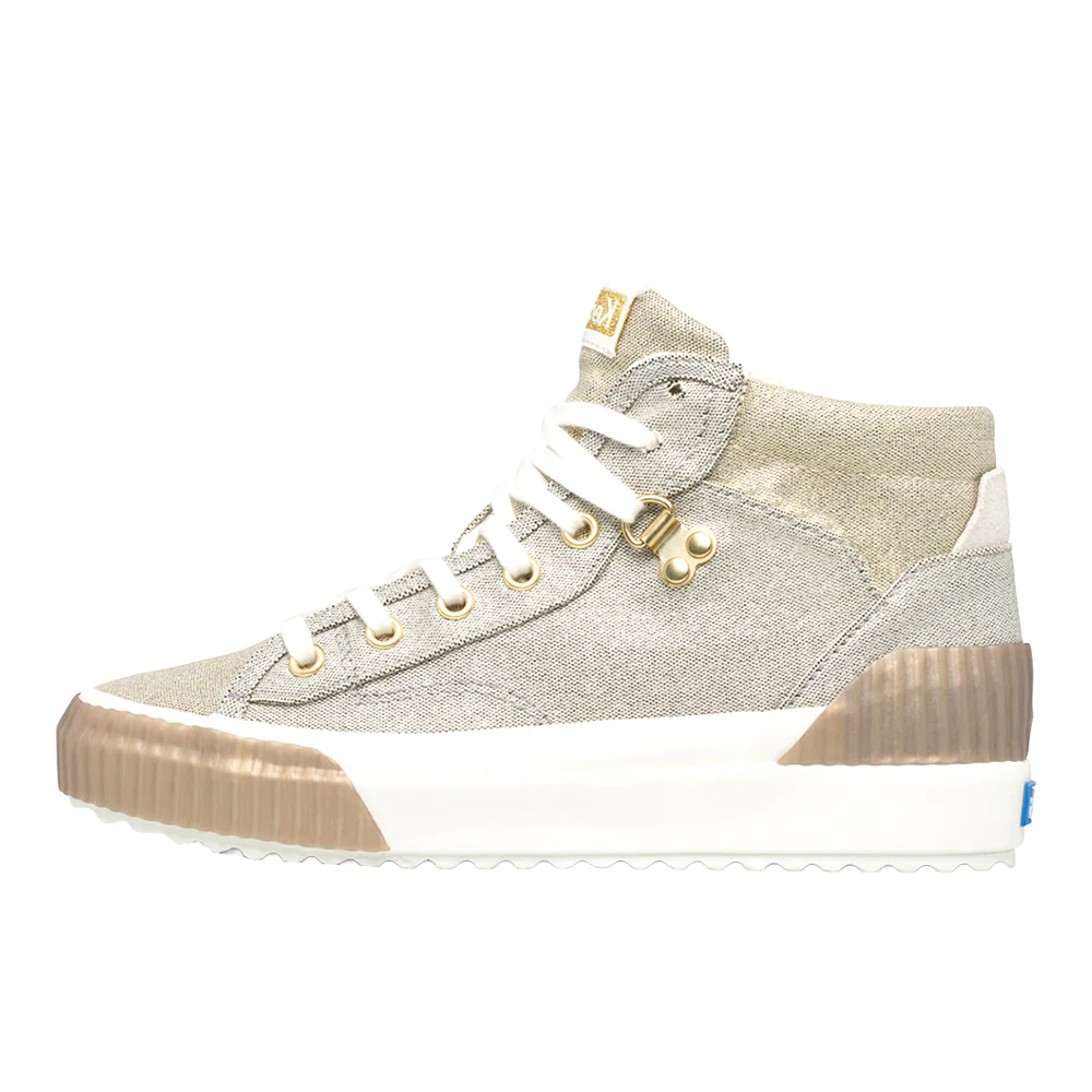 Demi TRX Mid Metallic Wedge Lace Up Sneakers - Image 3
