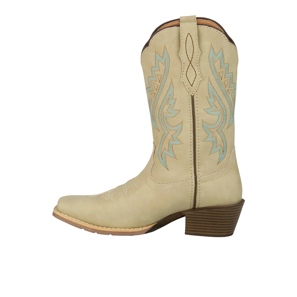 Dezi 10 Inch Embroidered Square Toe Pull On Cowboy Boots - Image 3