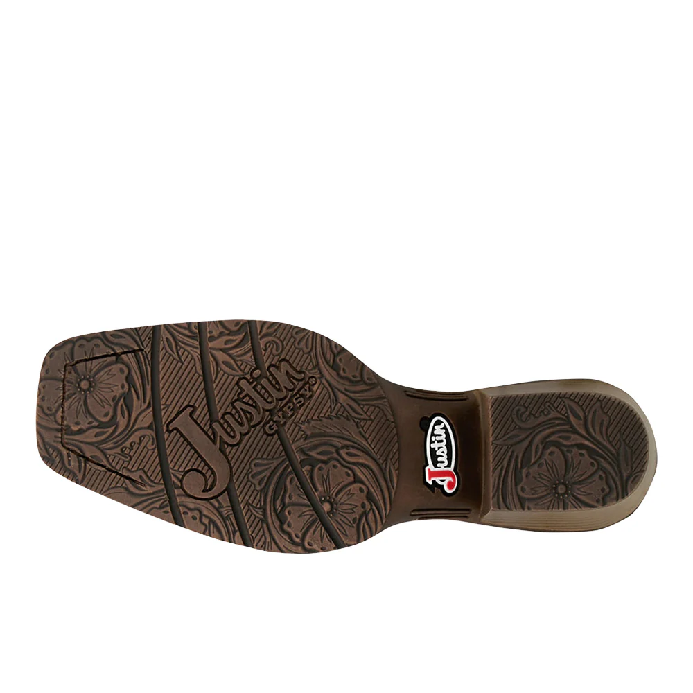 Dezi 10 Inch Embroidered Square Toe Pull On Cowboy Boots - Image 5