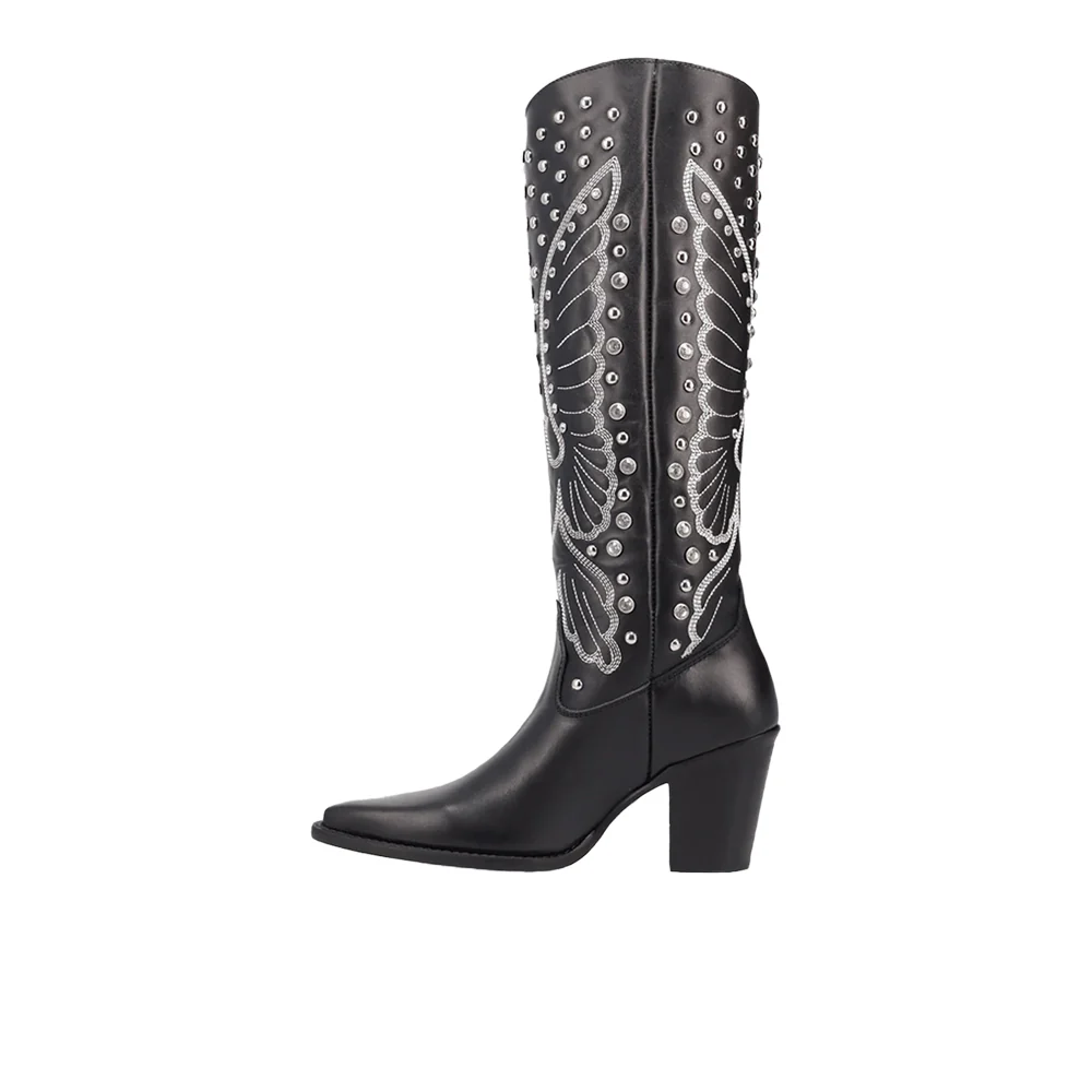 Diamonds Forever Leather Boots - Image 3