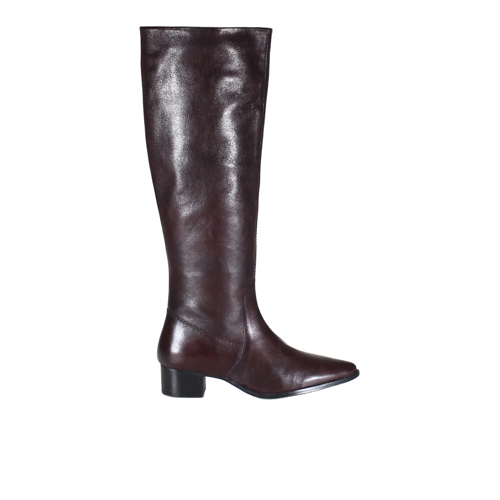 Dig Ital Pointed Toe Zippered Boots