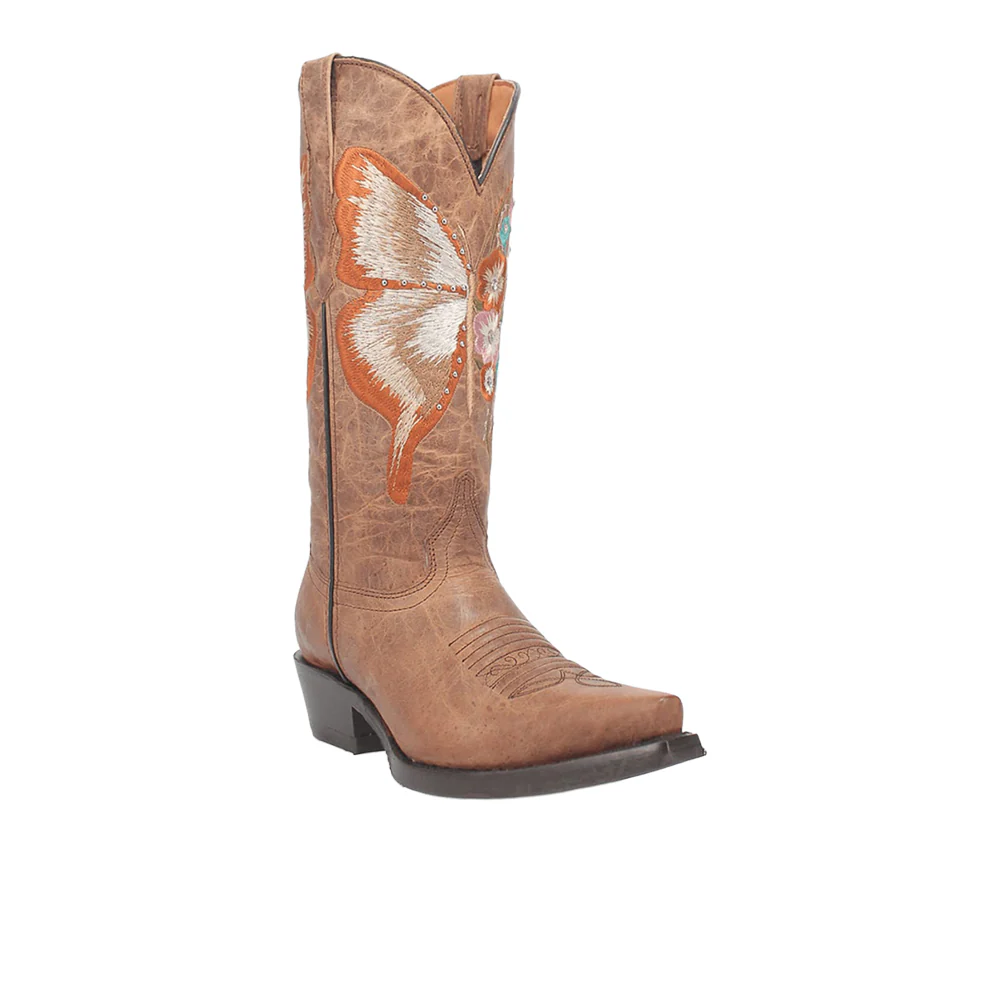 Duchess Embroidered Snip Toe Pull On Cowboy Boots - Image 2