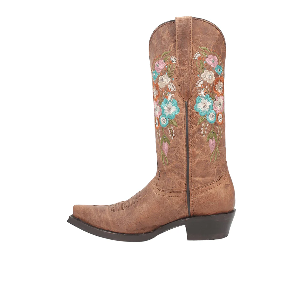 Duchess Embroidered Snip Toe Pull On Cowboy Boots - Image 3