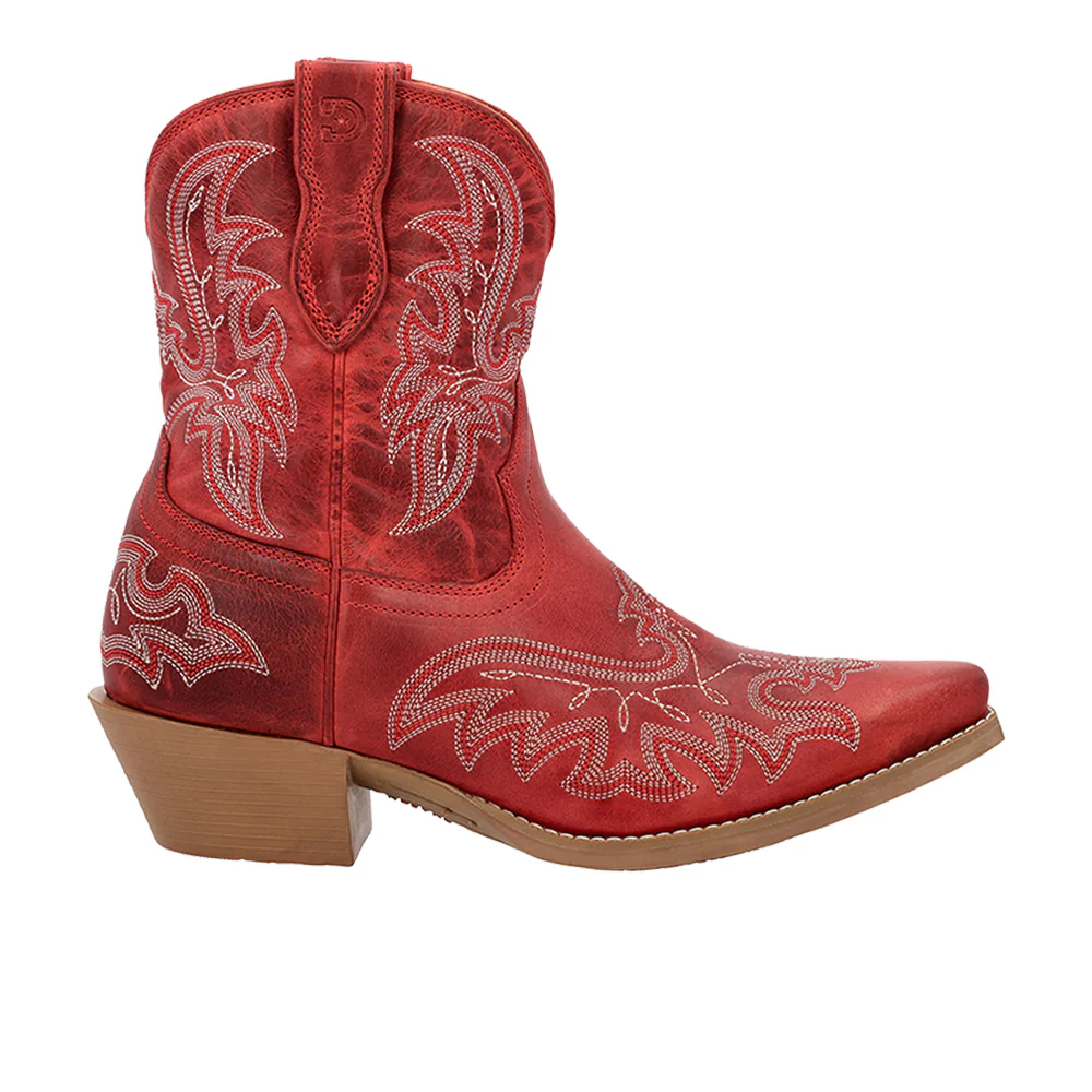 Durango Shyloh Embroidered Snip Toe Cowboy Booties