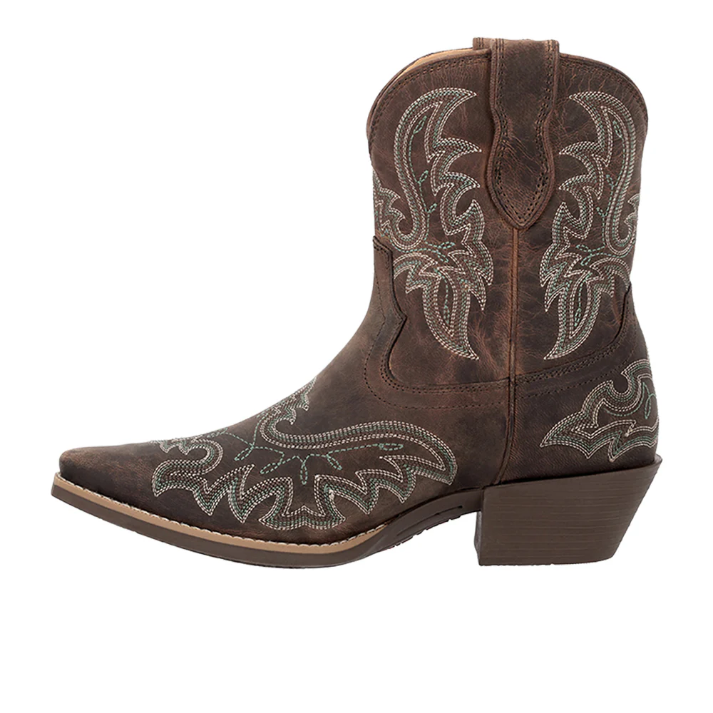 Durango Shyloh Embroidered Snip Toe Cowboy Booties - Image 3