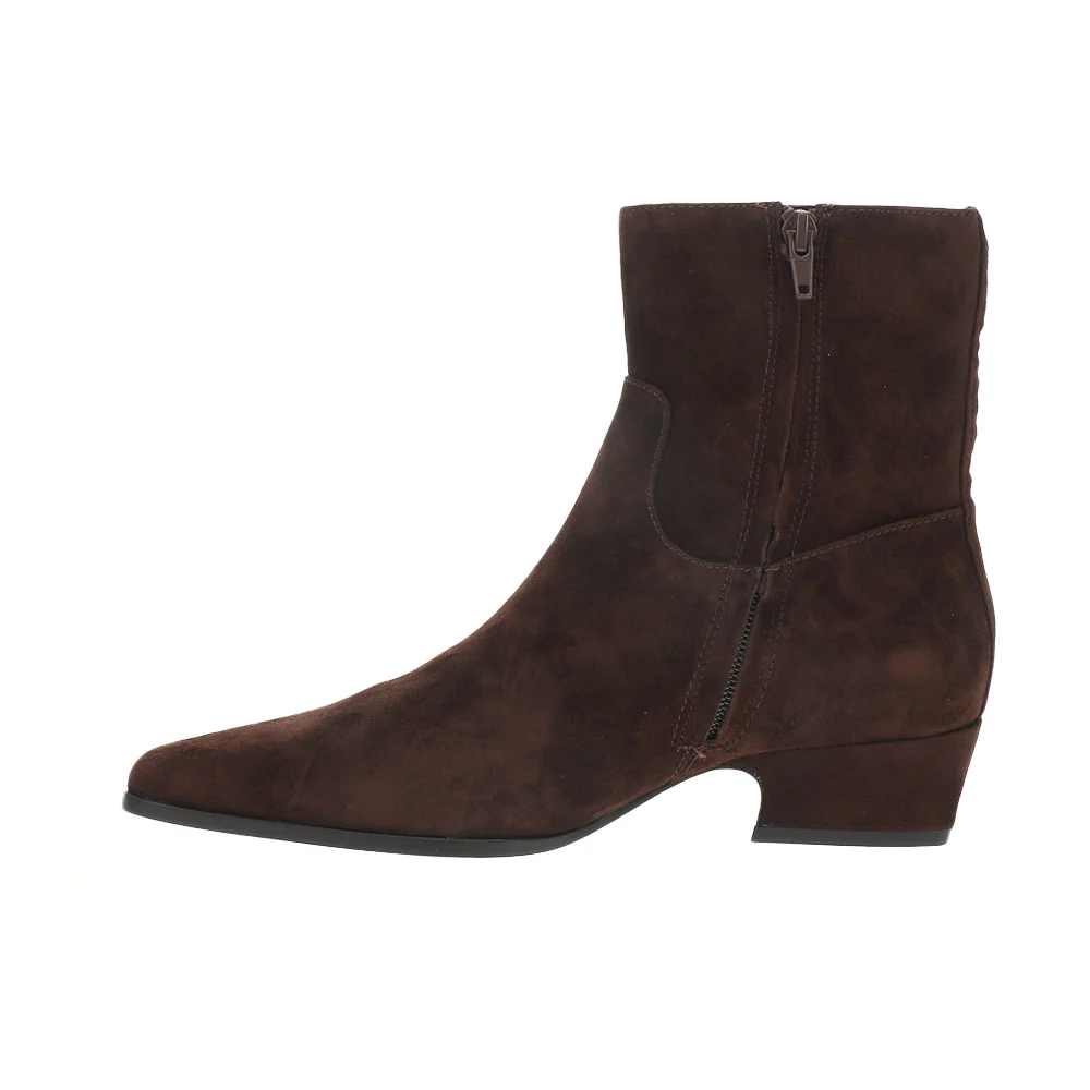 Dusty Square Toe Zippered Boots - Image 3