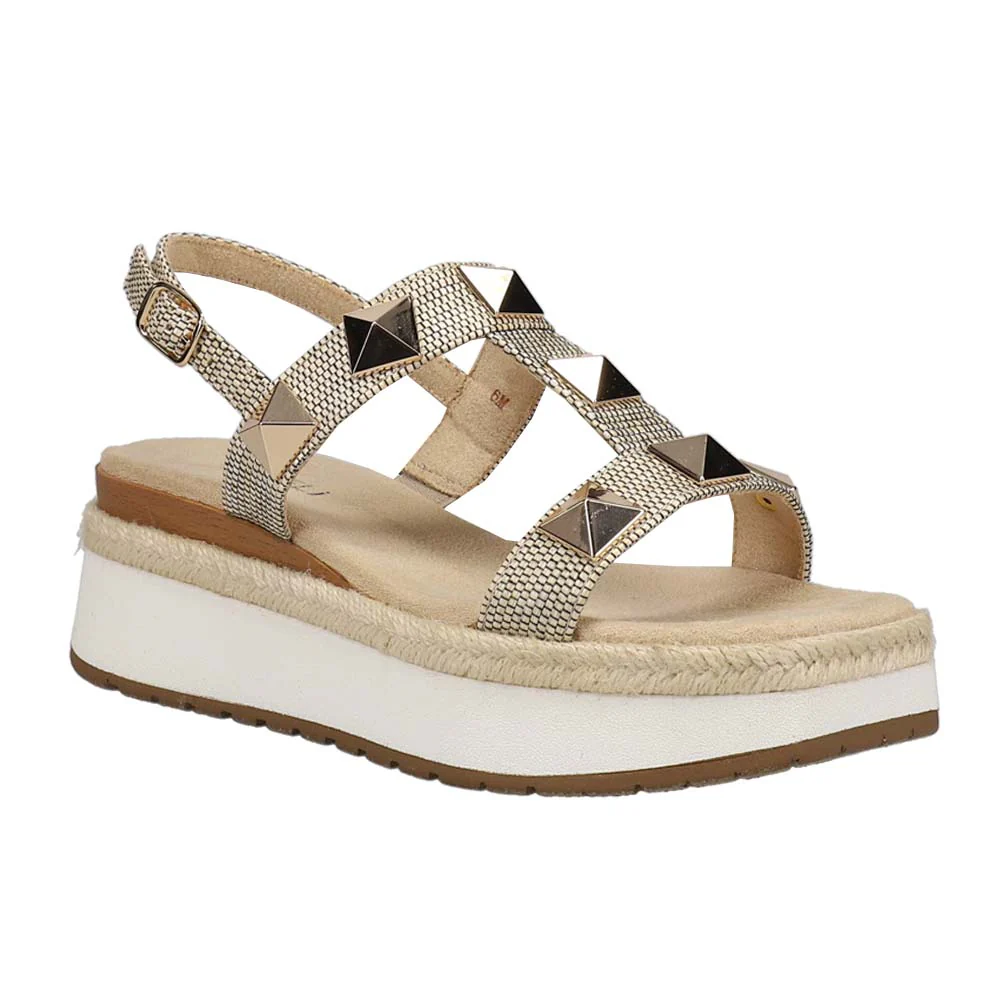 Edrys Studded Espadrille Platform Slingback Sandals - Image 2