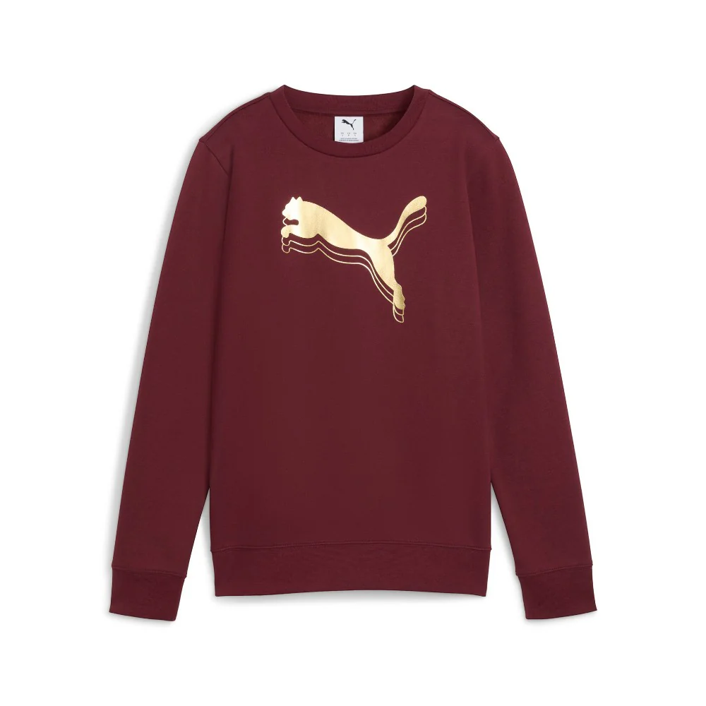 Essentials Metallic Crew Neck Long Sleeve T-Shirt