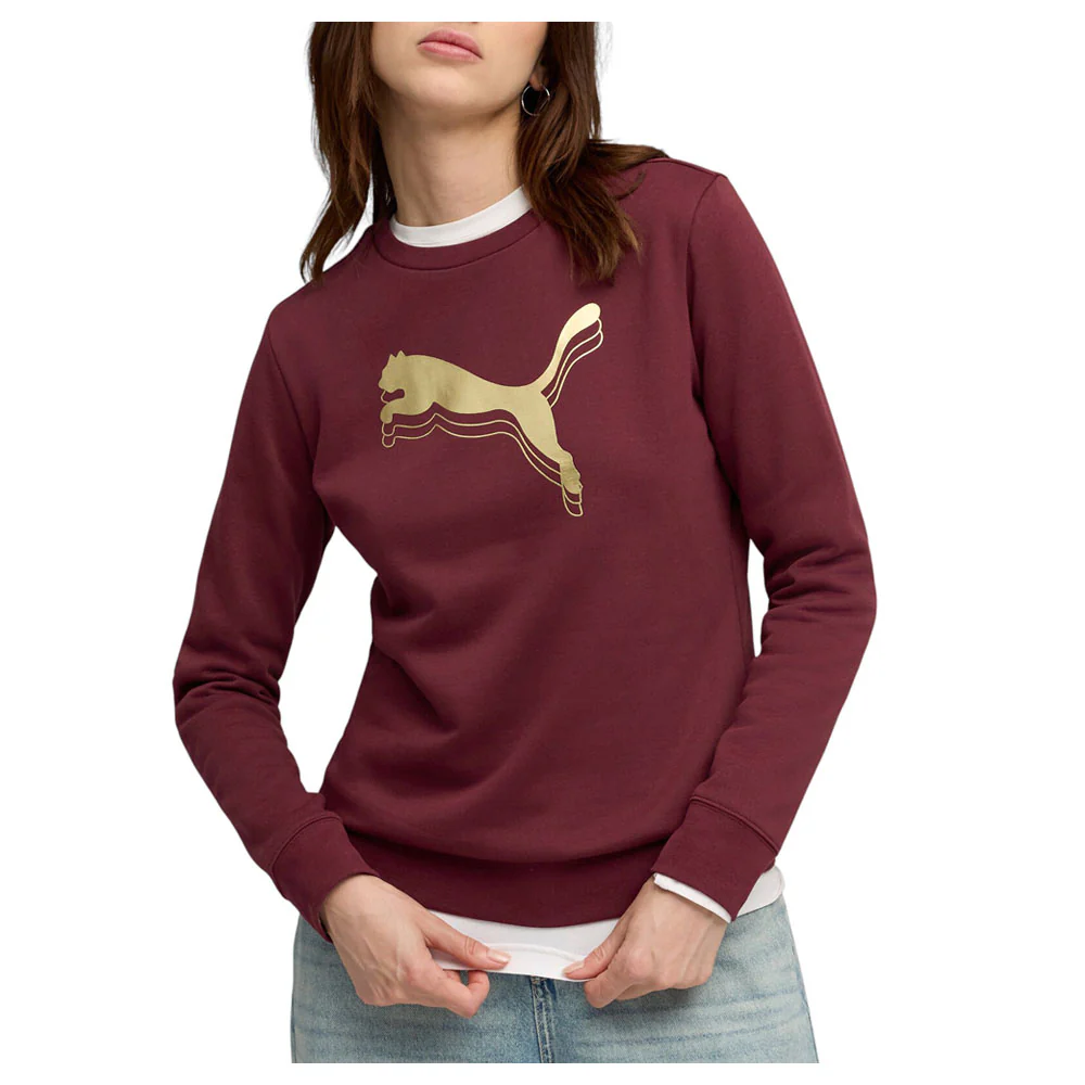 Essentials Metallic Crew Neck Long Sleeve T-Shirt - Image 3