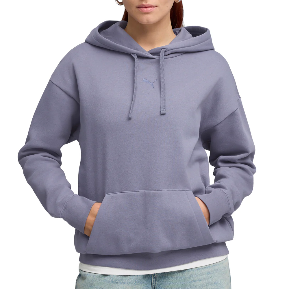 Essentials Centered Cat Logo Relaxed Pullover Hoodie - Image 3
