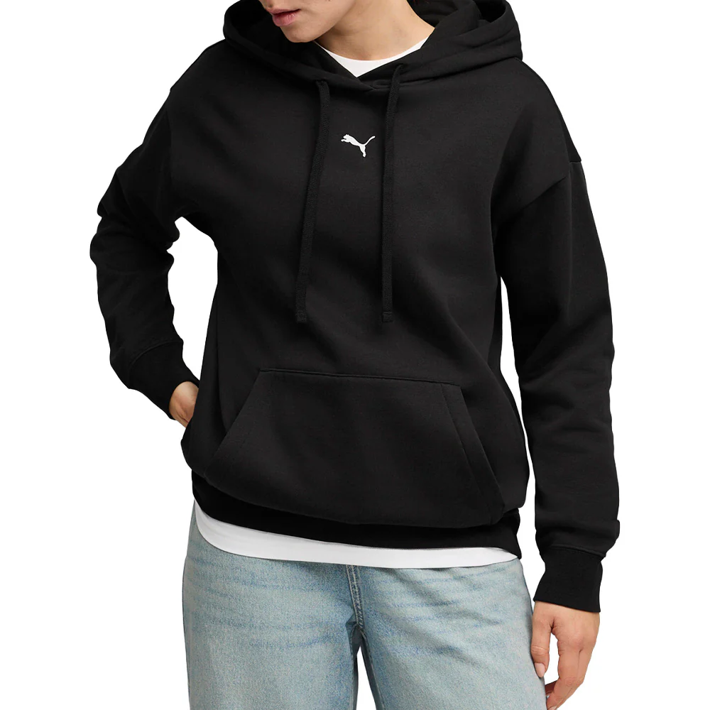 Essentials Centered Cat Logo Relaxed Pullover Hoodie - Image 3