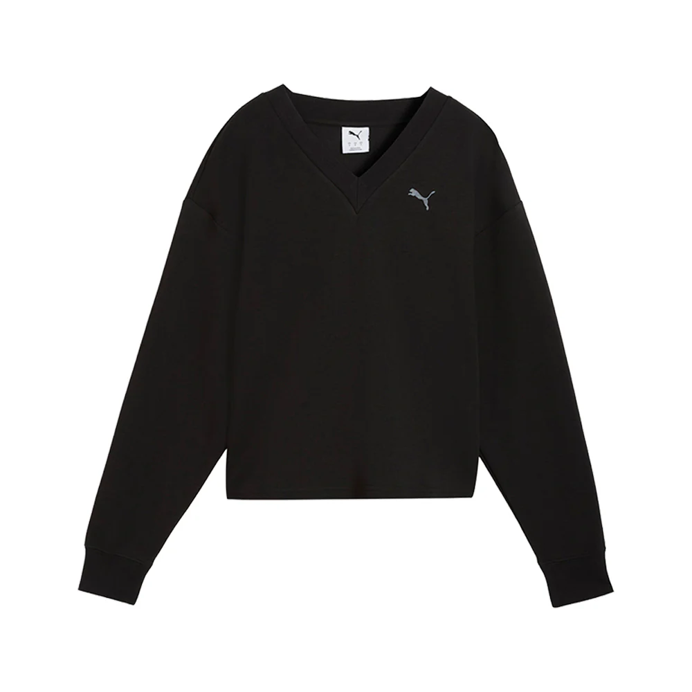 Essentials Elevated Comfort V-Neck Long Sleeve Sweater