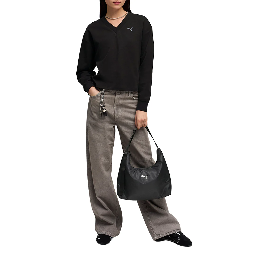 Essentials Elevated Comfort V-Neck Long Sleeve Sweater - Image 5