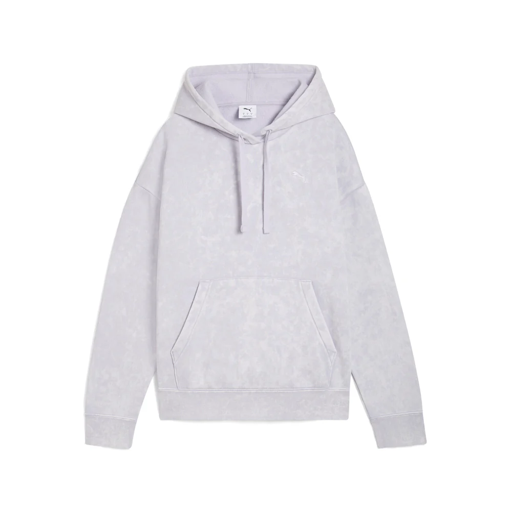 Elevated Essentials Acid Wash Fleece Pullover Hoodie