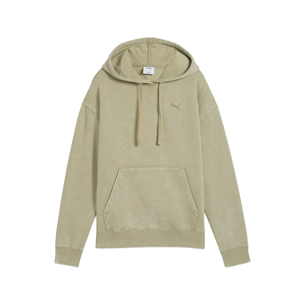 Elevated Essentials Acid Wash Fleece Pullover Hoodie