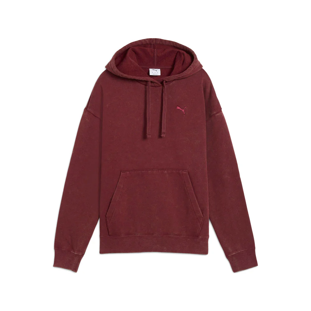 Elevated Essentials Acid Wash Fleece Pullover Hoodie