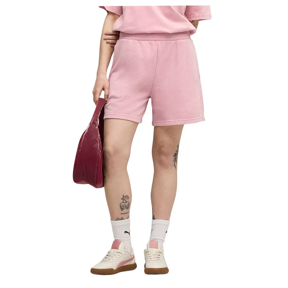 Essentials Elevated Wash High Waist 5 Inch Shorts - Image 3