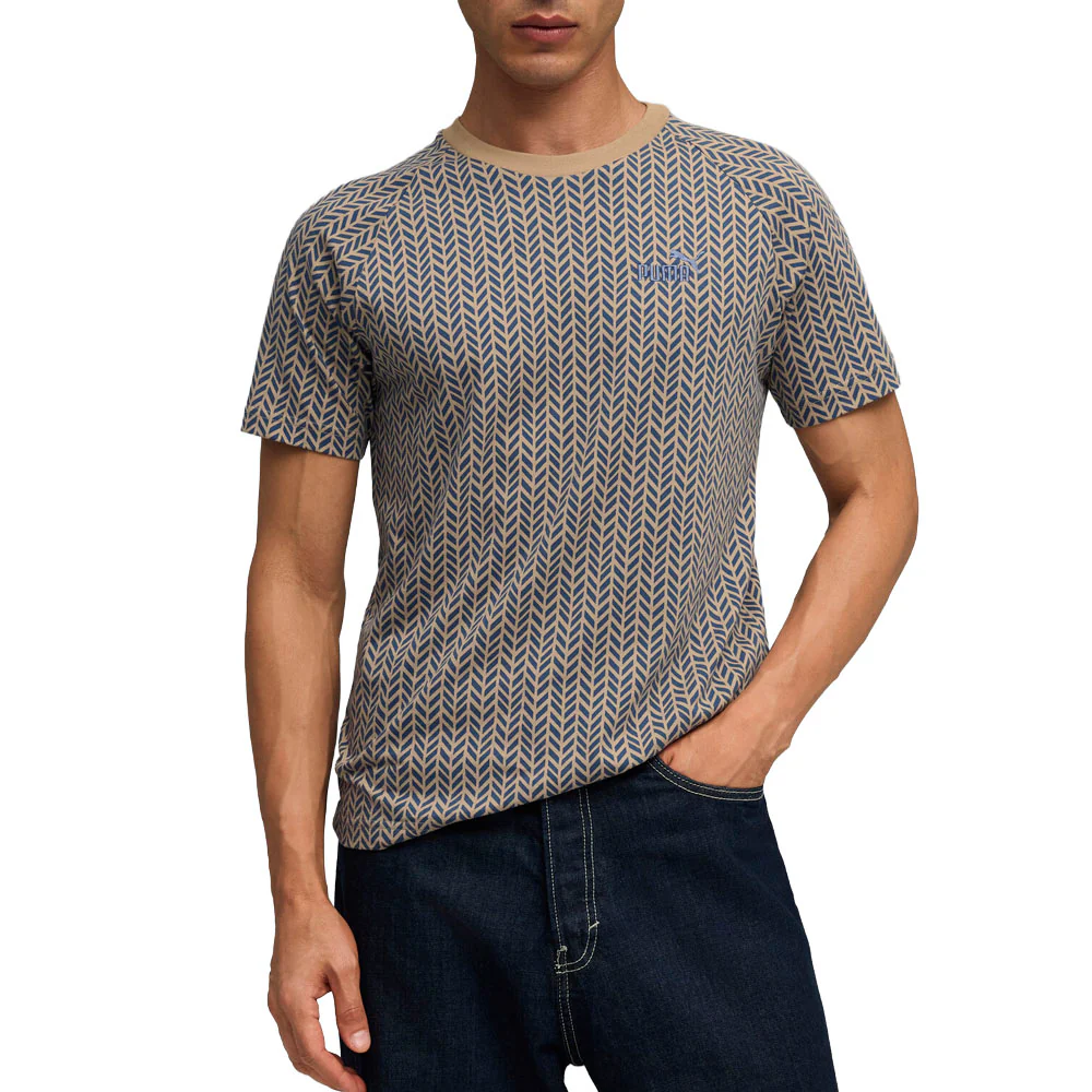 Essentials Herringbone Crew Neck Short Sleeve T-Shirt - Image 3