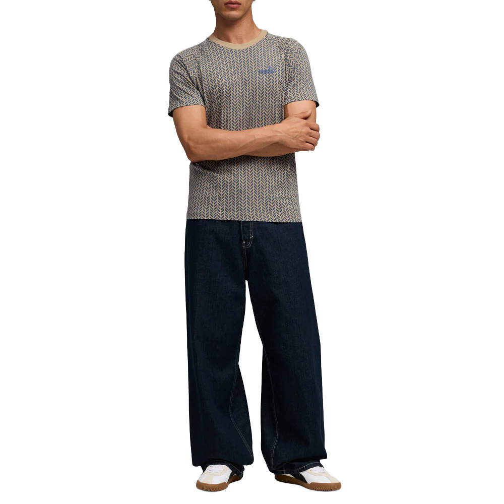 Essentials Herringbone Crew Neck Short Sleeve T-Shirt - Image 5