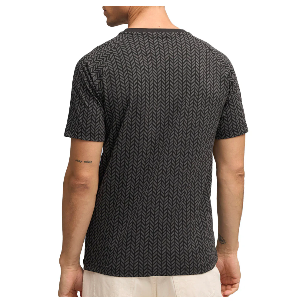 Essentials Herringbone Graphic Crew Neck Short Sleeve T-Shirt - Image 4